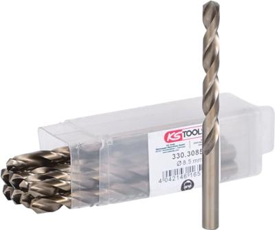 KS Tools 3303085 HSS-G-Co 5 Metaal-spiraalboorset 8.5 mm 10 stuk(s)