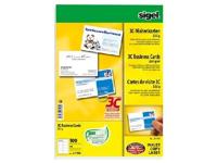 Visitekaart Sigel 85x55mm 225gr gladde zijden wit 100 stuks - thumbnail