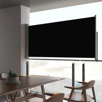 VidaXL Tuinscherm uittrekbaar 60x300 cm zwart - thumbnail