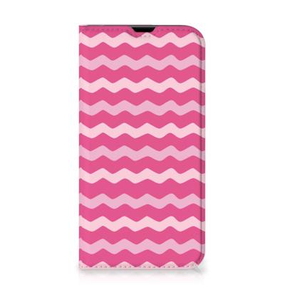 iPhone 13 Pro | Hoesje met Magneet | Waves Pink