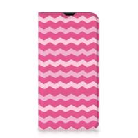 iPhone 13 Pro | Hoesje met Magneet | Waves Pink - thumbnail