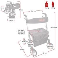 Aluminium vierwielig looprek AT51006 - thumbnail