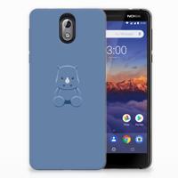 Nokia 3.1 (2018) Telefoonhoesje met Naam Baby Rhino - thumbnail