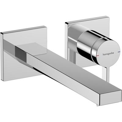 Hansgrohe Tecturis E Eéngreeps wastafelkraan inbouw voor wandmontage met uitloop 22,5 cm, chroom