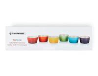 LE CREUSET - Aardewerk - Mini-ramekins 0,10l Regenboog 6-dlg - thumbnail