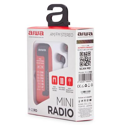 Transitorradio Aiwa R-22RD Rood - thumbnail