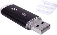 Silicon Power U02 Ultima USB Pendrive 16GB USB 2.0 Black - thumbnail