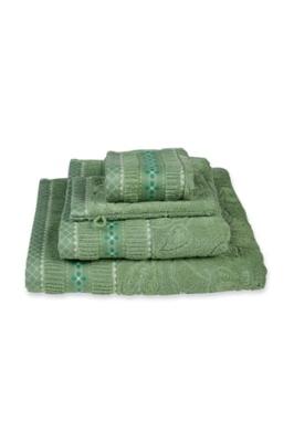 Pip Studio Pip Studio Jasmin Jacquard douchelaken Groen 70x140 cm