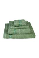 Pip Studio Pip Studio Jasmin Jacquard douchelaken Groen 70x140 cm - thumbnail