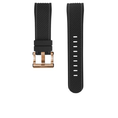 TW Steel horlogeband TWB183 Silicoon Zwart 24mm