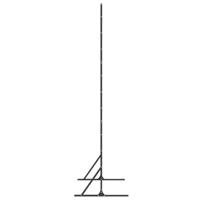 VidaXL Privacyscherm zwart 100 x 50 x 180 cm staal - thumbnail