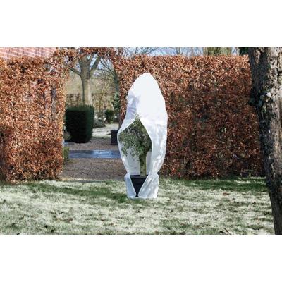Winterafdekhoes met rits H 2 meter D 200 cm wit - thumbnail