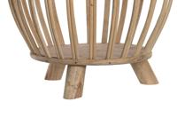 Plantenbakkenset DKD Home Decor 35 x 35 x 37 cm Natuurlijk Lichtbruin Bamboe - thumbnail