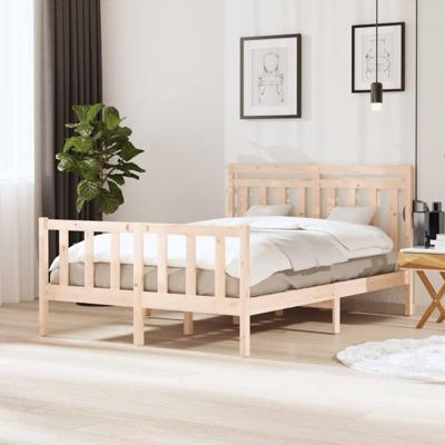 Bedframe massief hout 140x190 cm