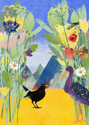 Komar Into Adventure Fotobehang Twittering - IAX4-0001