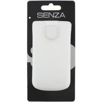Senza Leather Slide Case White Size M - thumbnail