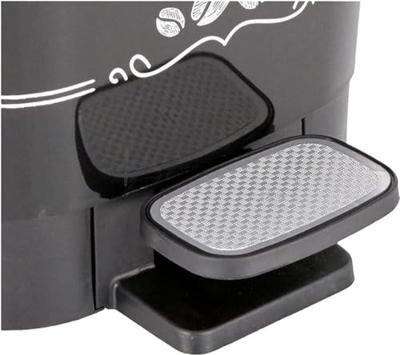 Afvalemmer met Pedaal KIS CHIC Coffee Motif Zwart 50 L - thumbnail