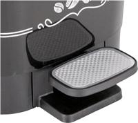 KIS Pedaal Keukenafvalbak 50L CHIC Zwart Motief Koffie Menu - thumbnail