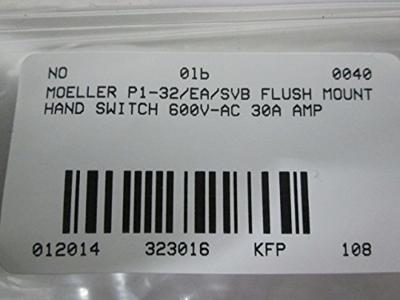 Eaton P1-32/EA/SVB Nokkenschakelaar Uitschakelbaar 32 A 690 V 1 x 90 ° Geel, Rood 1 stuk(s)