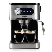 DOMO ESPRESSOMASCHINE MIT MANOMETER Espressomachine Zwart/RVS 1350 W - thumbnail
