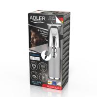 Adler AD 2836S baardtrimmer Batterij/Accu 4 6 mm Zilver - thumbnail