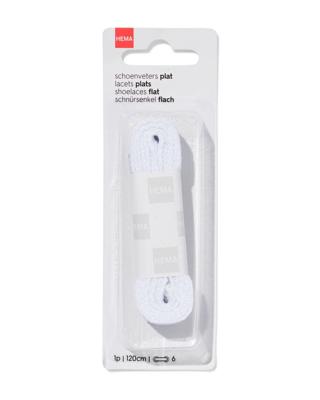 HEMA Schoenveter plat 150 cm (wit)