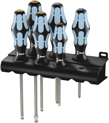 Wera 3334/3355/6 Schroevendraaier-set, RVS + houder, 6 -delig - 1 stuk(s) - 05032061001 Wera 3334/3355/6 Schroevendraaier-set, RVS + houder, 6 -delig - 1 stuk(s) - 05032061001