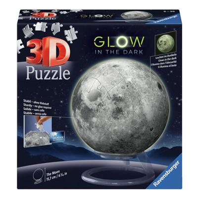 Ravensburger 3d puzzel maan glow 72pcs