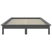 Bedframe massief grenenhout grijs 120x200 cm - thumbnail