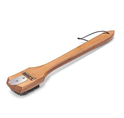 Weber Schoonmaakborstel van bamboehout 46cm