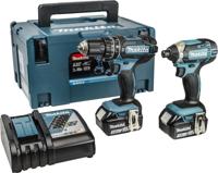 Makita DLX2131JX Accu combiset 2-delig (DHP482 + DTD152) 18V 3.0Ah in Mbox - thumbnail