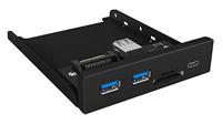 ICY BOX USB 3.2 Gen 1-hub 3 poorten Zwart - thumbnail