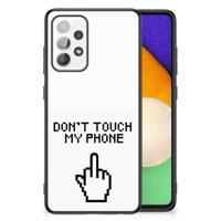 Samsung Galaxy A52 | A52s (5G/4G) | Telefoon Hoesje | Finger Don't Touch My Phone - thumbnail