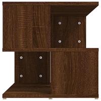 Bijzettafel 40x40x40 cm bewerkt hout bruineikenkleurig - thumbnail