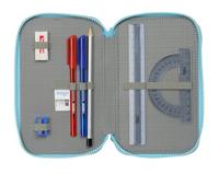 Driedubbele Pennenzak Bluey Hemelsblauw 12,5 x 19,5 x 5,5 cm 36 Onderdelen - thumbnail