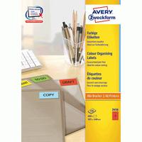 Avery gekleurde universele etiketten ft 105 x 148 mm (b x h), 400 stuks, rood - thumbnail