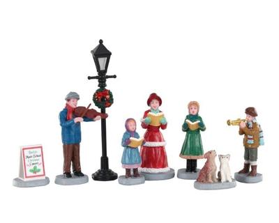 Baily's music school carolers set of 8 kerstfiguur LEMAX - Lemax