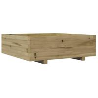 VidaXL Plantenbak 80x80x26,5 cm geïmpregneerd grenenhout - thumbnail