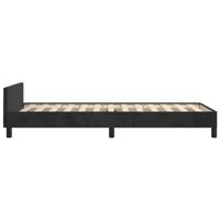 Bedframe met hoofdeinde zonder matras 80x200 cm fluweel zwart - thumbnail