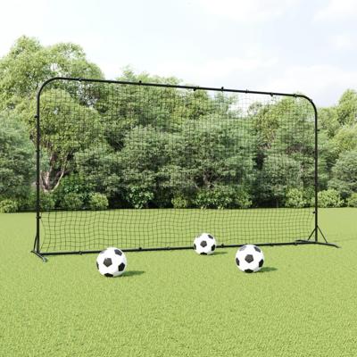 Voetbal rebounder 366x90x183 cm HDPE zwart Voetbal rebounder 366x90x183 cm HDPE zwart