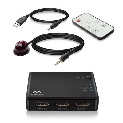AV-adapter/-converter Ewent EW3730 HDMI 4K Zwart