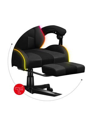 HUZARO FORCE 4.7 RGB MESH GAMING STOEL