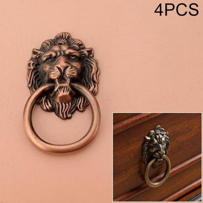 4 PC's klassieke één gat Lion hoofd kledingkast geneeskunde kabinet handvat