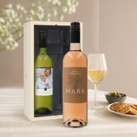 Wijnpakket met bedrukt etiket - Belvy - Wit en rosé - thumbnail