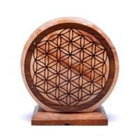 Zoutlamp Flower of Life (5 kg) ca. 22 x 19 cm - thumbnail
