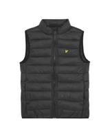 Lyle & Scott winter gilet jongens - zwart - gewatteerd - thumbnail