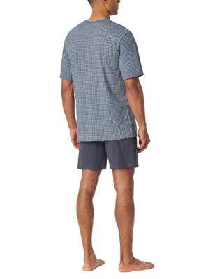 Schiesser Schiesser Pyjama Short graphite 181161 52/L