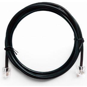Telefoonkabel 6P4C (RJ11) zwart 2 meter