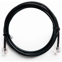 Telefoonkabel 6P4C (RJ11) zwart 2 meter - thumbnail