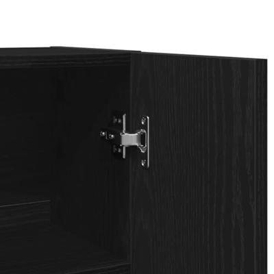 VidaXL Wasmachinekast 70,5x25,5x90 cm zwart eikenkleurig VidaXL Wasmachinekast 70,5x25,5x90 cm zwart eikenkleurig